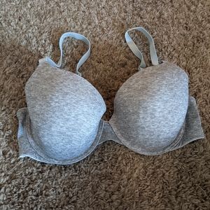 Gray Victoria's Secret Pink Demi Bra 34DD